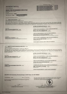 PEDIGREE ERAN VOM SCHWARZEN WÄCHTER